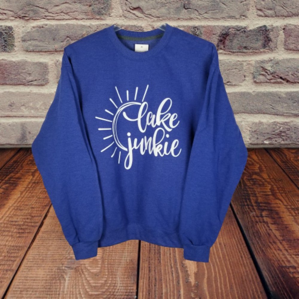 NEW Heather Blue Lake Life Sweatshirt